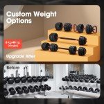 ProPulse 40KG Adjustable Dumbbell Set for Home Gym
