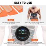 Muscle Toner ABS Stimulator with Gel Pads