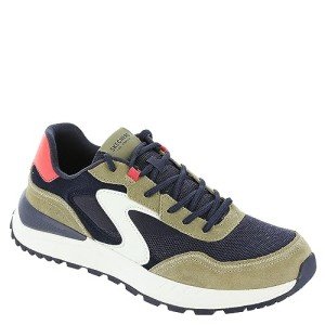 Skechers Men’s Fury Lace Low Sneakers, Navy Taupe