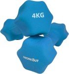 IWORKOUT Neoprene Hex Dumbbells Set - 4KG
