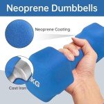 IWORKOUT Neoprene Hex Dumbbells Set - 4KG
