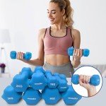 IWORKOUT Neoprene Hex Dumbbells Set - 4KG