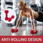 IWORKOUT Neoprene Hex Dumbbells Set - 4KG