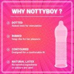 NOTTY BOY Ribbed and Dotted Condoms - Pack of 10