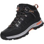 Men's Lightweight Non-Slip Hiking Shoes - Black
