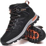 Men's Lightweight Non-Slip Hiking Shoes - Black