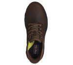Skechers Men's Hands-Free Leather Sneakers, Dark Brown