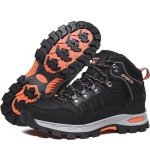 Men's Lightweight Non-Slip Hiking Shoes - Black