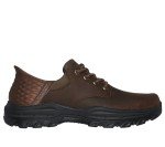 Skechers Men's Hands-Free Leather Sneakers, Dark Brown