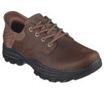 Skechers Men's Hands-Free Leather Sneakers, Dark Brown