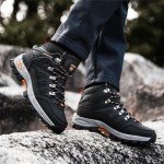 Men's Lightweight Non-Slip Hiking Shoes - Black