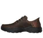 Skechers Men's Hands-Free Leather Sneakers, Dark Brown