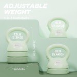 MIKE SPORT 3-in-1 Adjustable Kettlebell Set