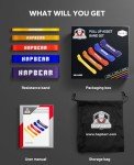 HAPBEAR Heavy Duty Pull Up Resistance Bands Set