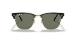 Ray-Ban Clubmaster Polarised Sunglasses, Black/Gold 51mm