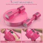Adjustable 4-in-1 Dumbbell Set for Home Gym