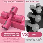 Adjustable 4-in-1 Dumbbell Set for Home Gym