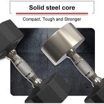 PROIRON 20kg Rubber Dumbbells for Home Gym