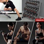 PROIRON 20kg Rubber Dumbbells for Home Gym