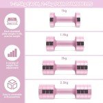 Adjustable Dumbbell Set - 4 in 1 Weights, 2.5kg