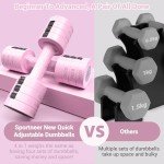 Adjustable Dumbbell Set - 4 in 1 Weights, 2.5kg