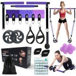 Versatile Pilates Bar Kit with Resistance Bands