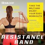 HOMILOOP Light Resistance Bands for Strength Training