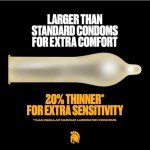 Trojan Magnum Bareskin Large Size Condoms - 24 Pack