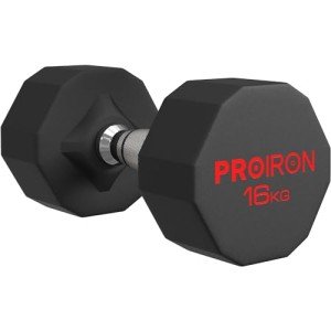 PROIRON 16kg Rubber Dumbbell for Home Gym