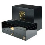 Men’s 12 Slot Watch Box Organizer with Glass Top
