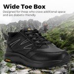 FitVille Men's Waterproof Extra Wide Hiking Shoes
