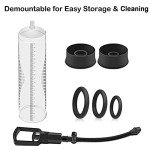 Men's Manual Vacuum Enlargement Pump with Cock Rings