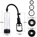 Men's Manual Vacuum Enlargement Pump with Cock Rings