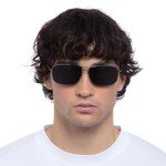 Lincoln Gunmetal Aviator Sunglasses for Men