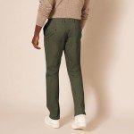 Men's Slim-Fit Olive Stretch Chino Pants