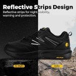 FitVille Men's Waterproof Extra Wide Hiking Shoes