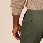 Men's Slim-Fit Olive Stretch Chino Pants