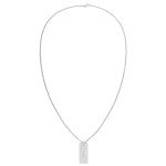 Calvin Klein Men's Silver Grid Pendant Necklace