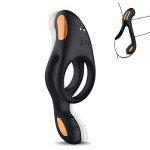 Vibrating Cock Ring with Clitoral Vibrator - 10 Modes