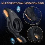 Vibrating Cock Ring with Clitoral Vibrator - 10 Modes