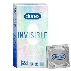 Durex Invisible Ultra Thin Men's Condoms - 10 Pack