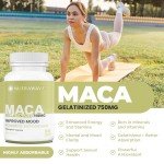 Potent Gelatinized Maca 750mg Capsules for Men & Women