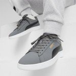 PUMA Smash 3.0 Buck Sneaker - Dark Gray/Black