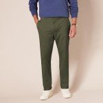 Men's Slim-Fit Olive Stretch Chino Pants