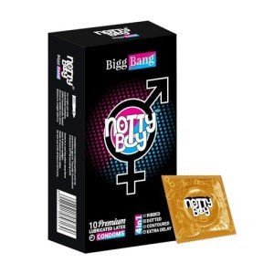 NottyBoy 4-in-1 Multi Textured Condoms - 10 Pack