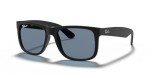 Ray-Ban Justin Polarised Sunglasses - Rubber Black/Blue