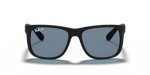 Ray-Ban Justin Polarised Sunglasses - Rubber Black/Blue