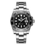 Men's 200M Waterproof Quartz Dive Watch - Black Dial