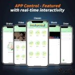 App-Enabled Adjustable Double Cock Ring with 9 Vibration Modes