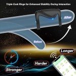 App-Enabled Adjustable Double Cock Ring with 9 Vibration Modes